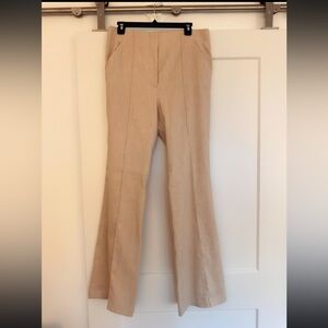 Veronica Beard Tan Flare Pants